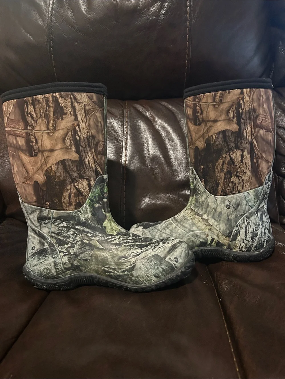 Bogs Youth Realtree Camo Waterproof Boots - Brown/Green/Gray